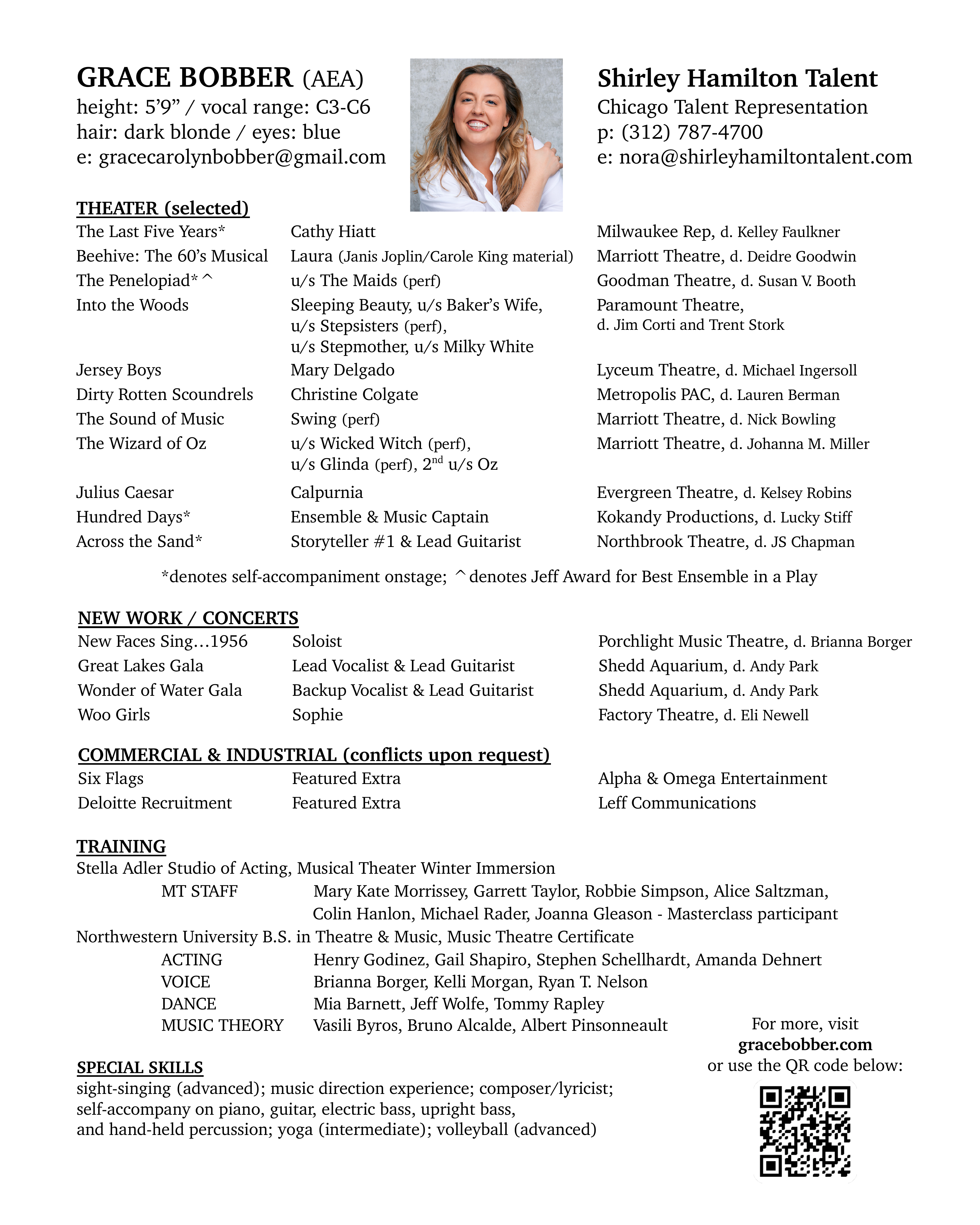 Grace Bobber resume