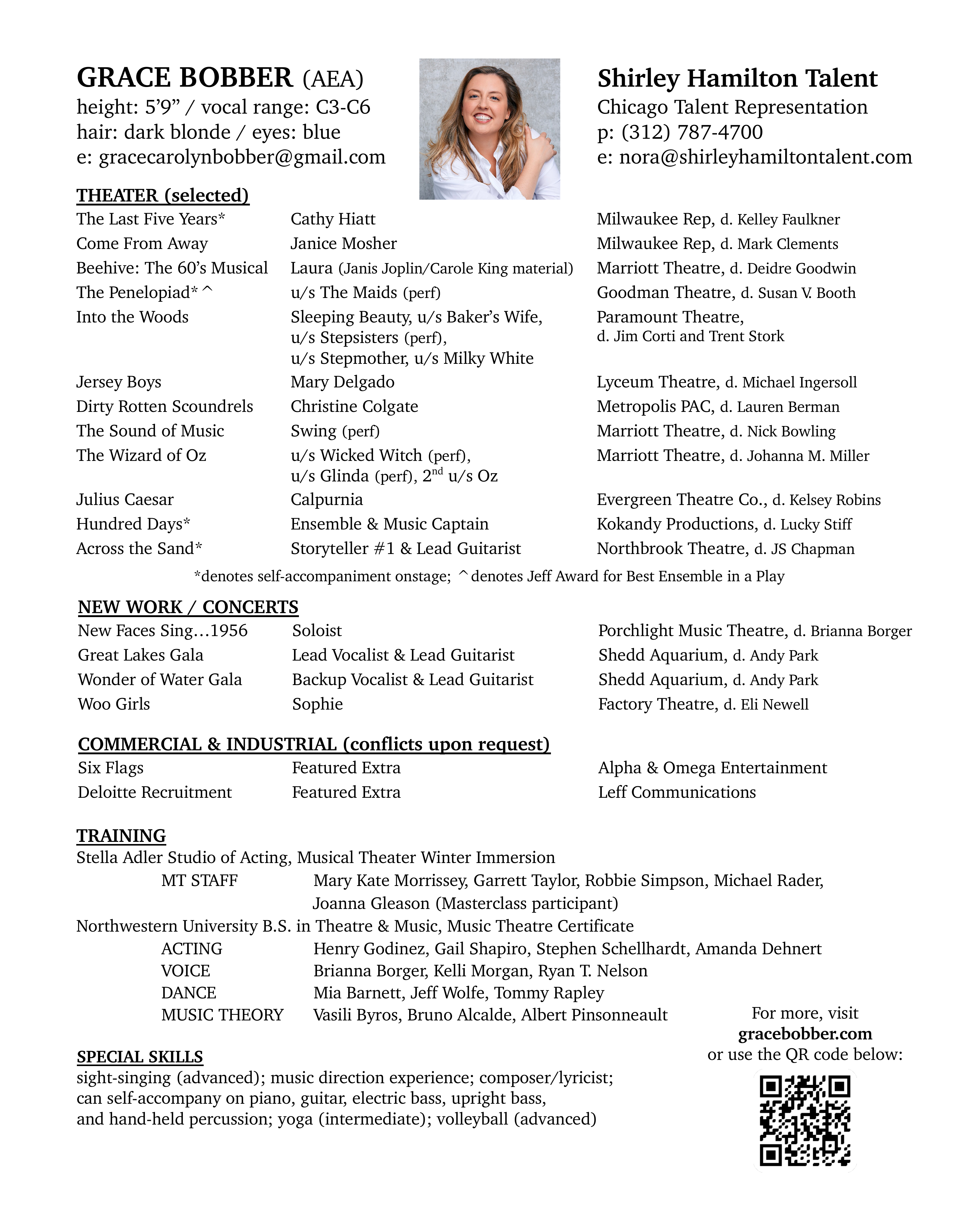 Grace Bobber resume